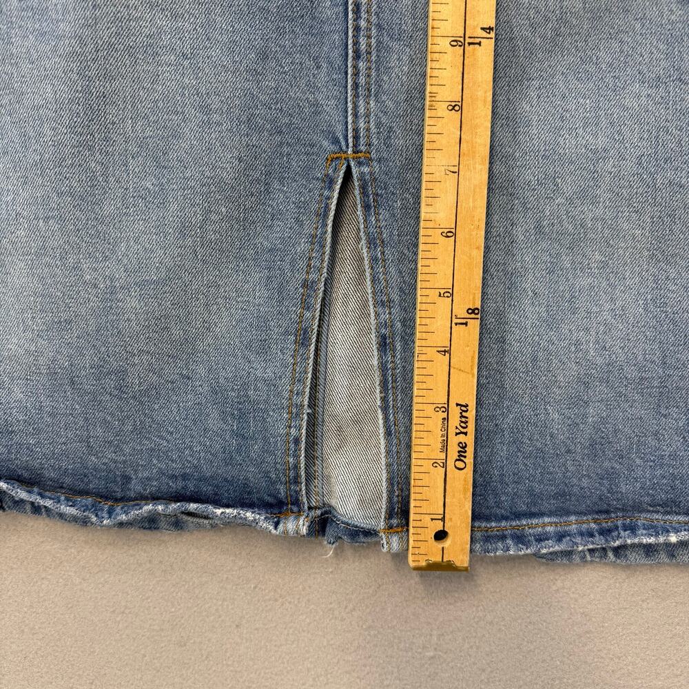 Pilcro and The Letterpress by Anthropologie Denim Skirt Women's 8 Blue Knee - Picture 10 of 10